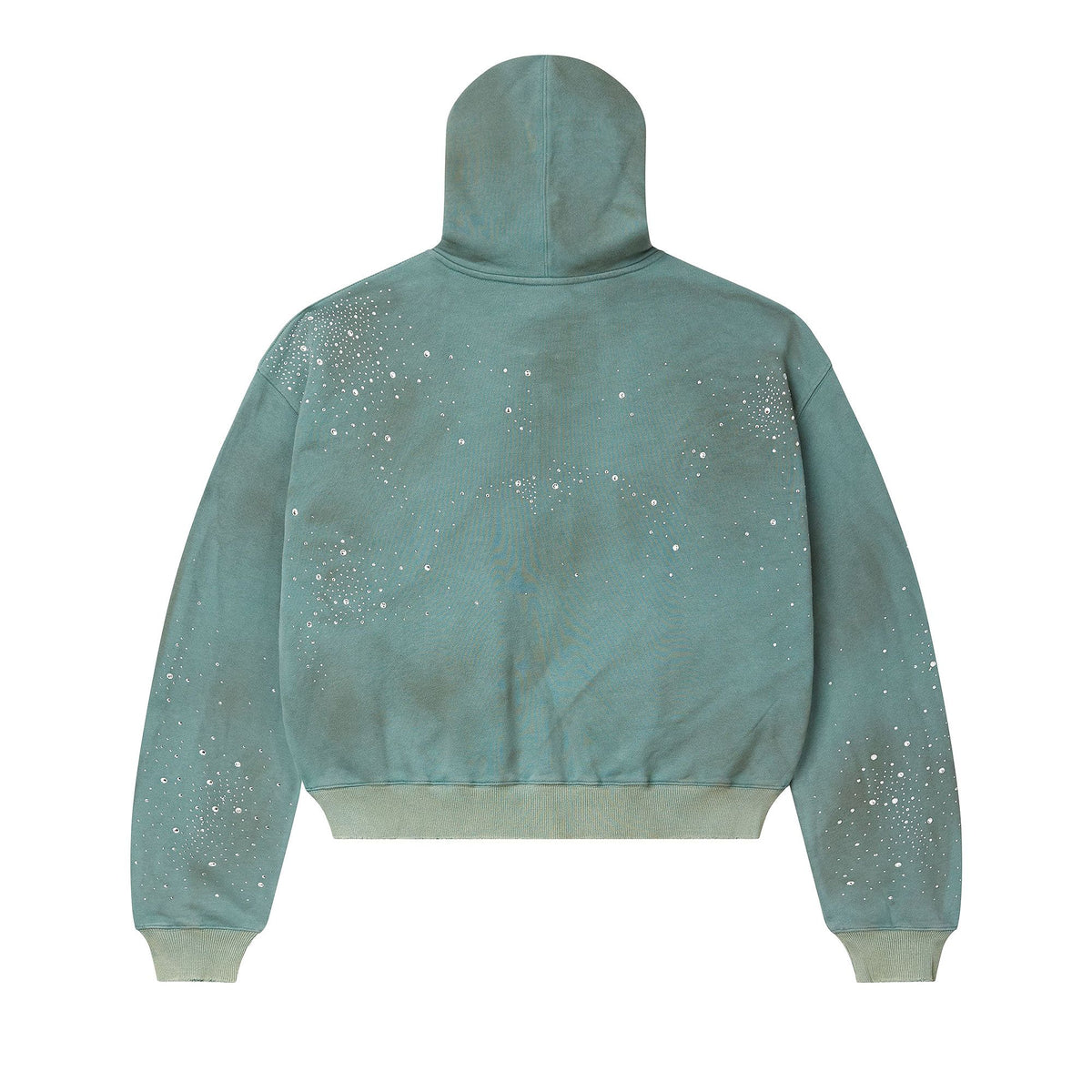 Vale Forever Bank Zip Up Hoodie Dark Mint back