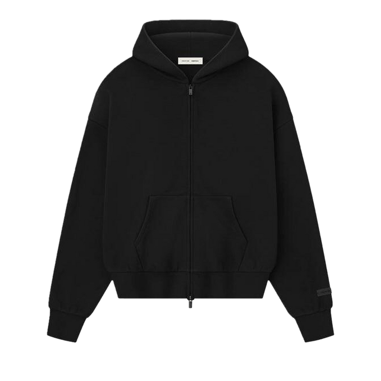 Fear of God Essentials Classic Full Zip Hoodie Jet Black (FW25)
