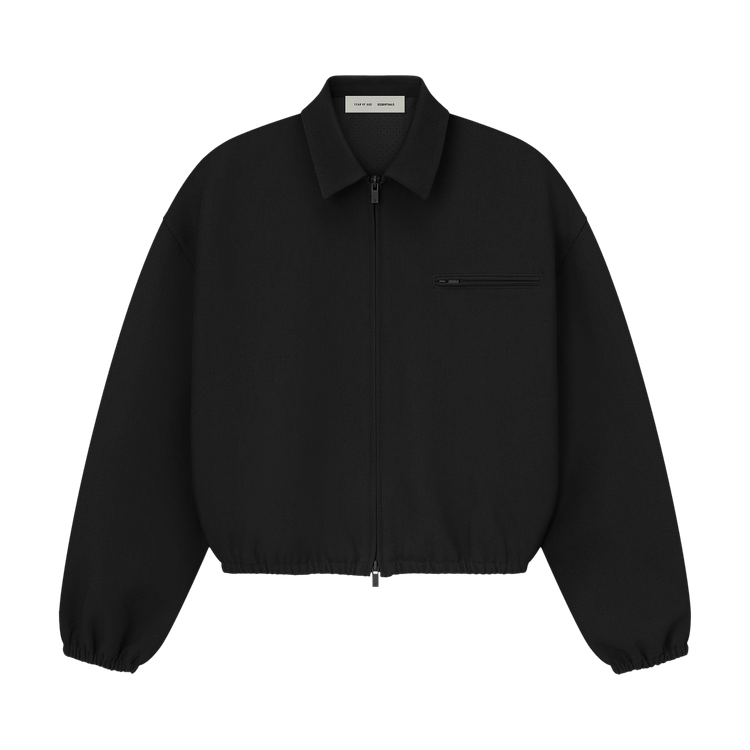 Fear of God Essentials Bonded Canvas Jacket Jet Black (FW25)