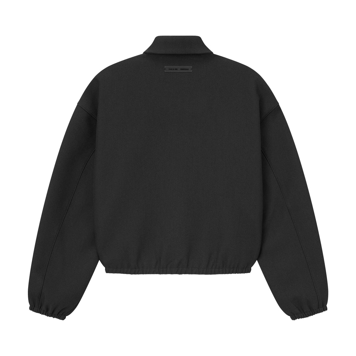 Fear of God Essentials Bonded Canvas Jacket Jet Black (FW25)