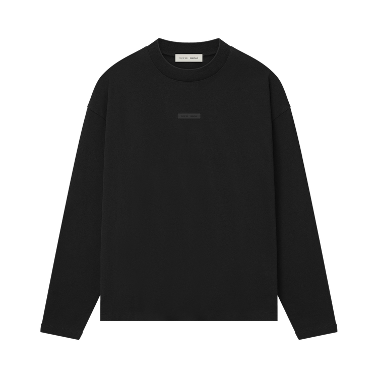 Fear of God Essentials Classic Long Sleeve Tee Jet Black (FW25)