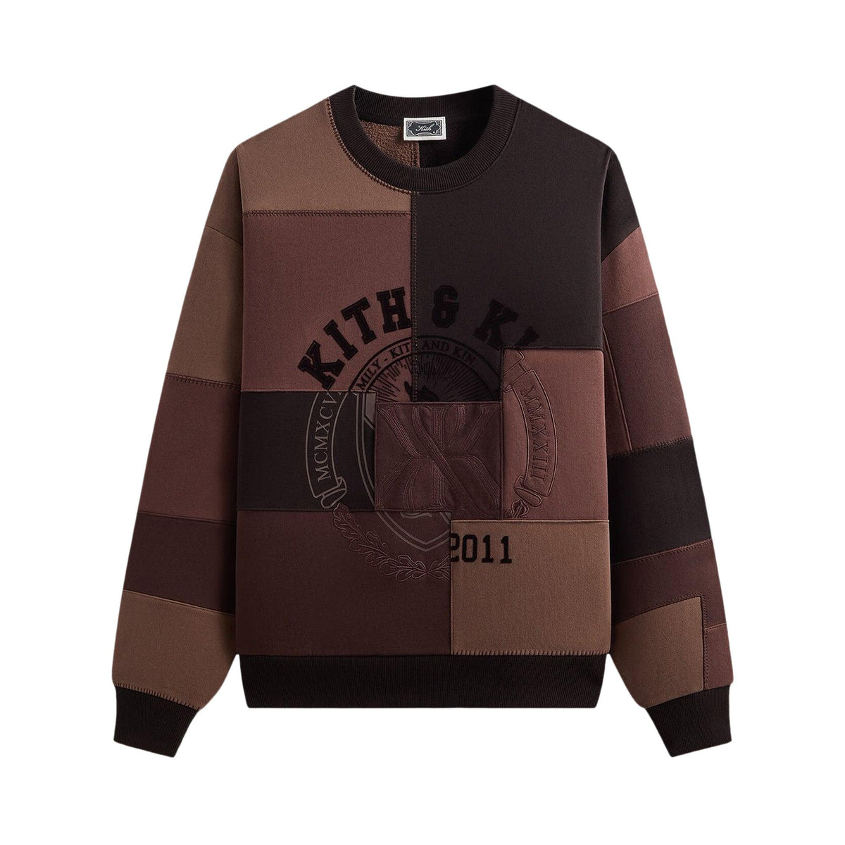 Kith Patchwork Fleece Nelson Crewneck Studio front
