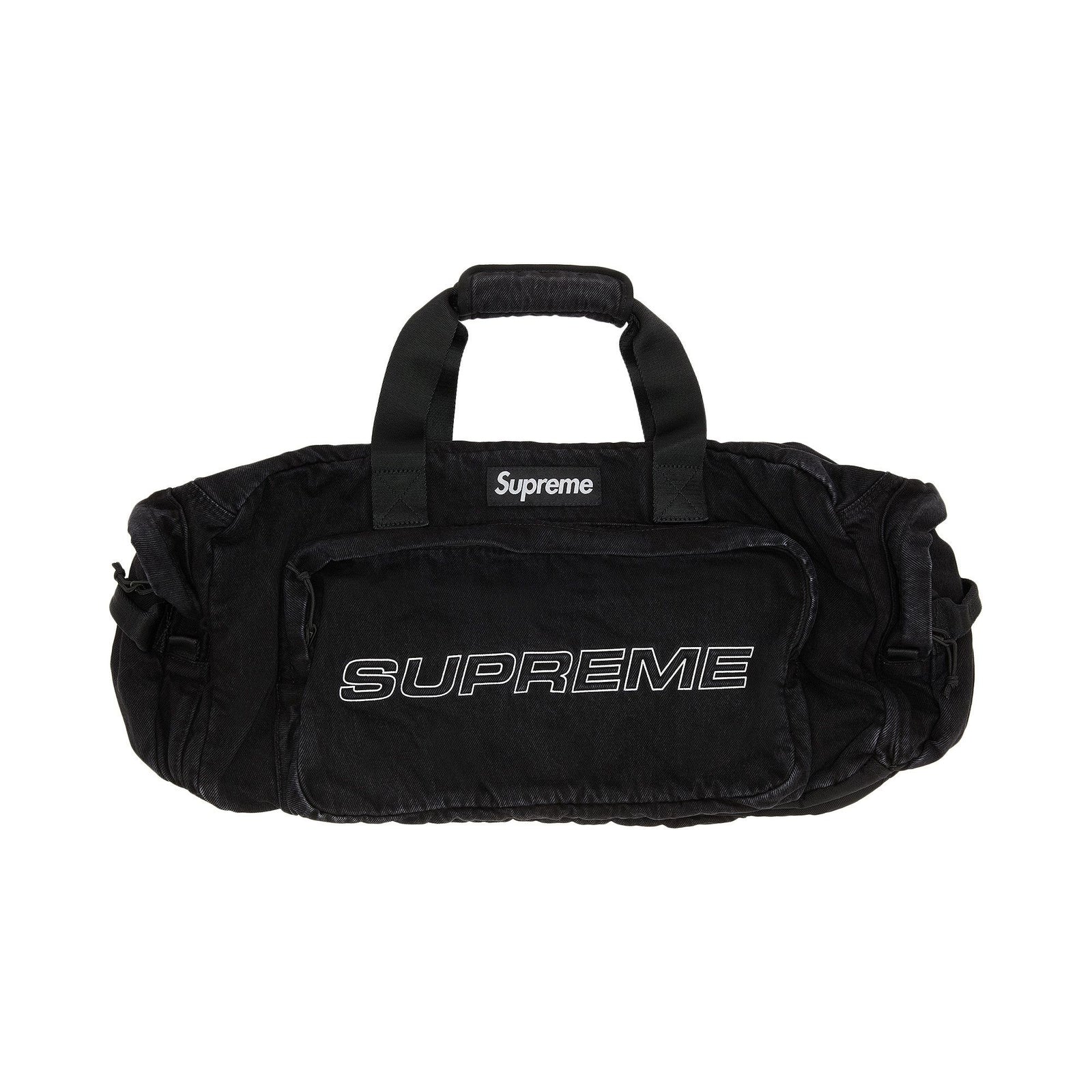 Supreme Denim Duffle Bag Black - Im Your Wardrobe