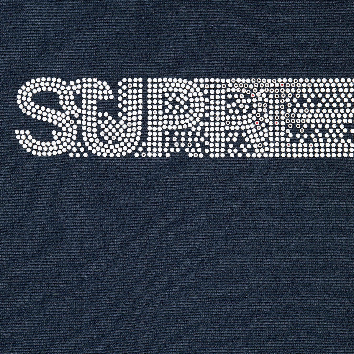 Supreme x Swarovski Motion Logo Hooded Sweatshirt Navy