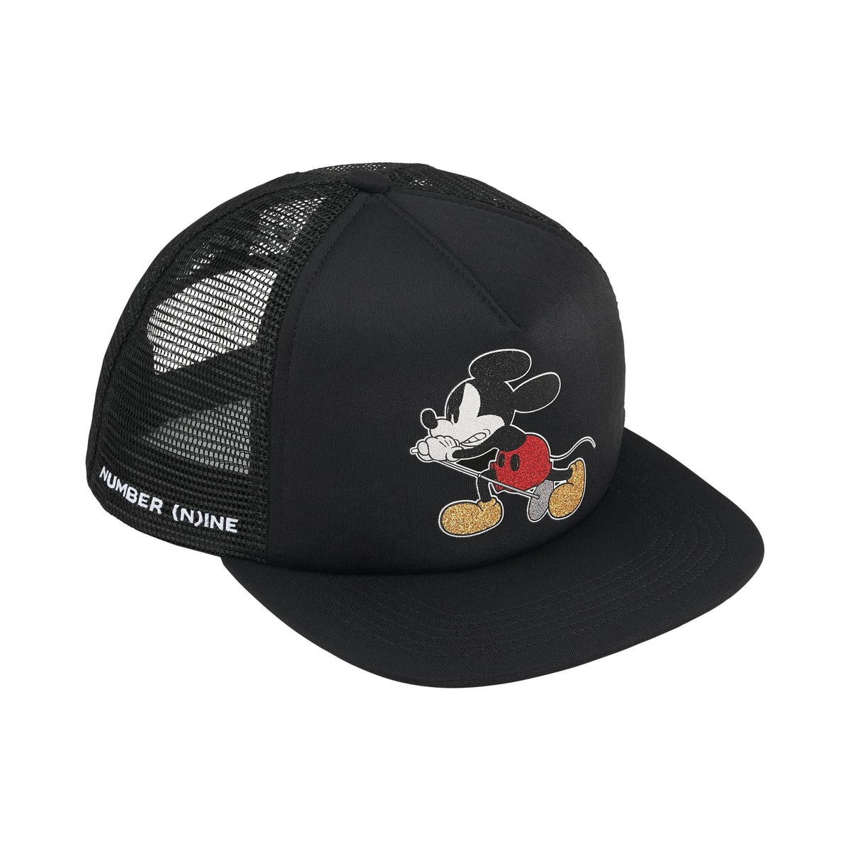 Supreme x Number (N)ine x Mickey Mouse Mesh Back 5-Panel Black
