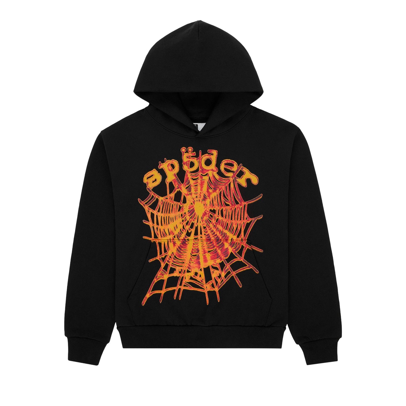 Sp5der OG Web V2 Hoodie Black front