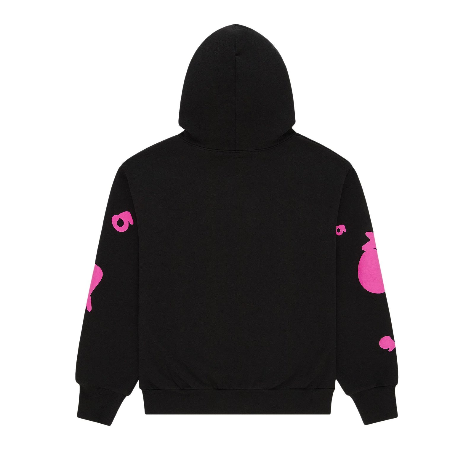 Sp5der Angel Number Beluga Hoodie Black front