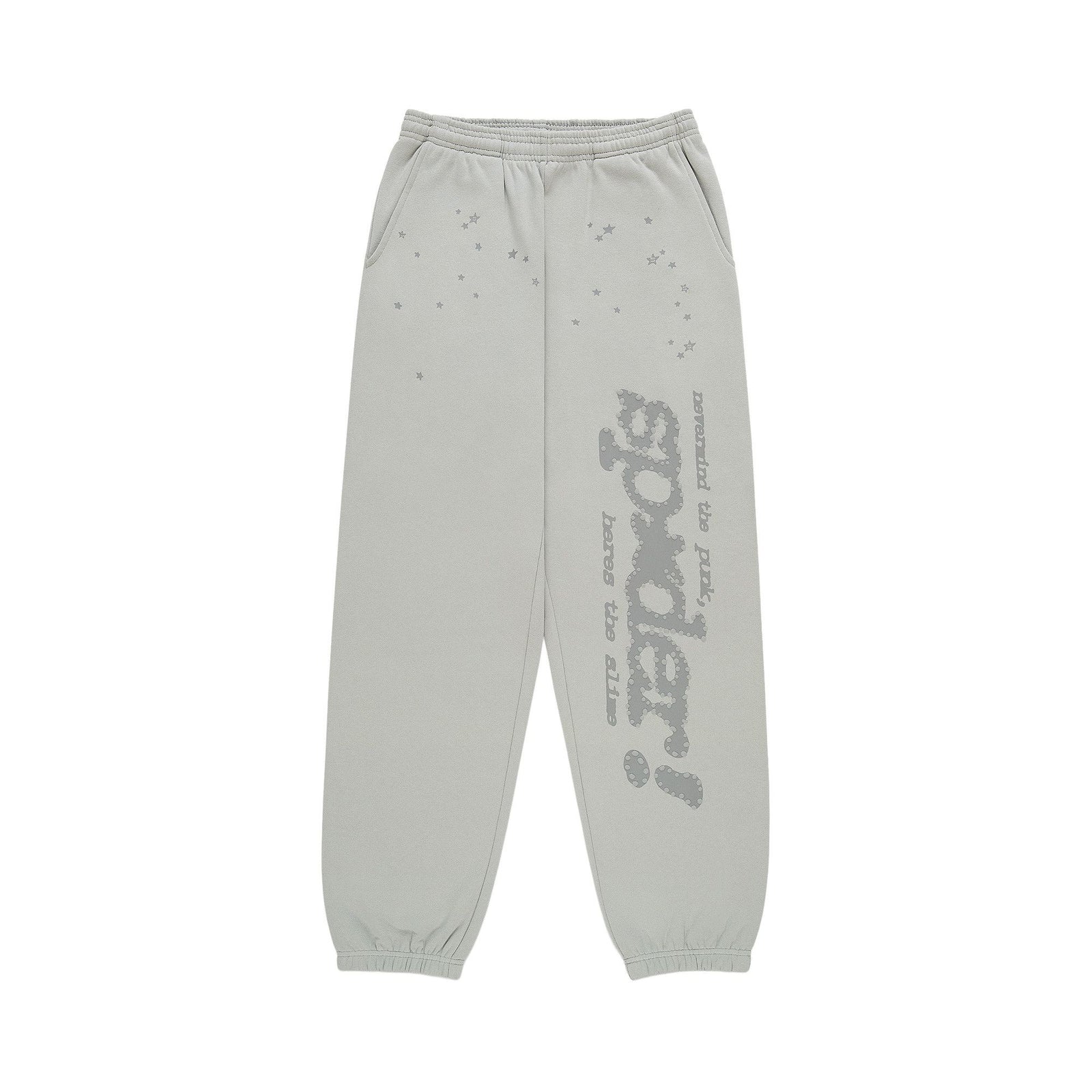 Sp5der Tonal Punk V2 Sweatpant Sport Grey front