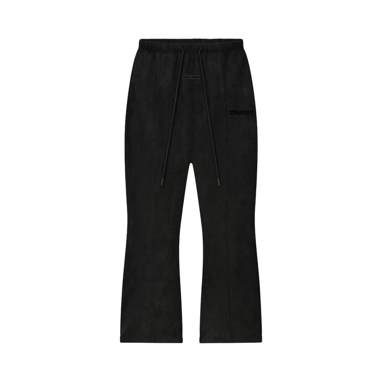 Fear of God Essentials Suede Fleece Flare Pants Vintage Black (FW25)