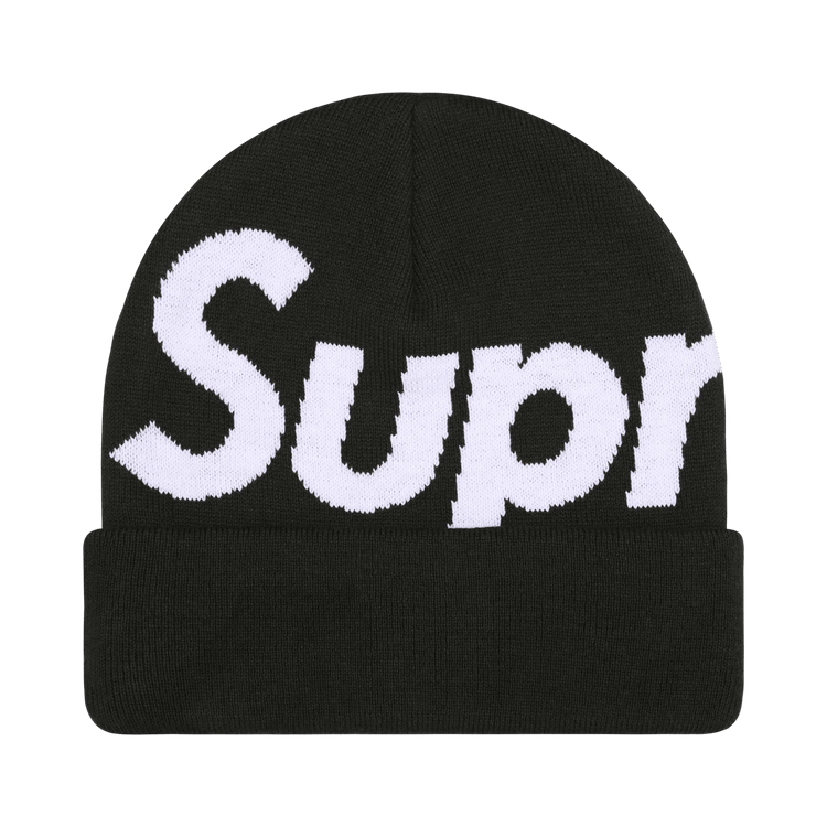 Supreme Big Logo Beanie Black