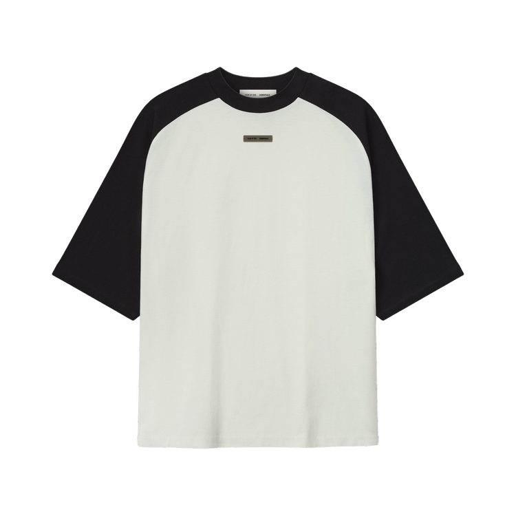 Fear of God Essentials Baseball Tee Ivory Body/Black (SS26)