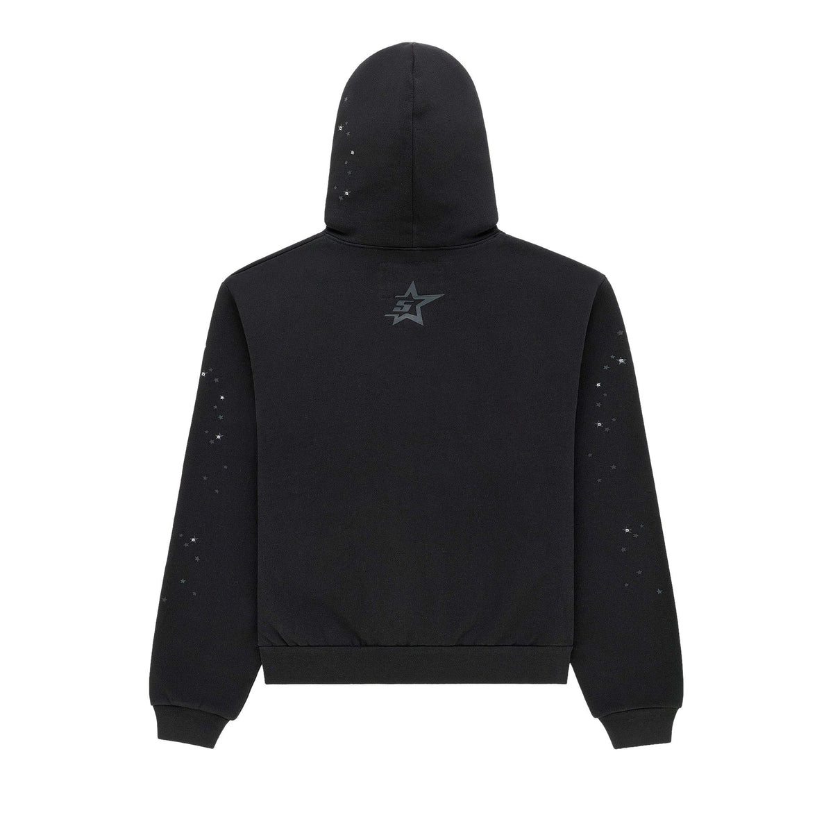 Sp5der Rhinestone Punk V2 Hoodie Black back