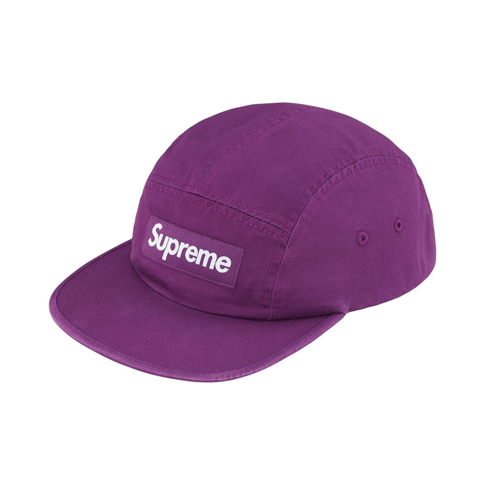 Supreme Washed Chino Twill Camp Cap (SS25) Purple - Im Your Wardrobe