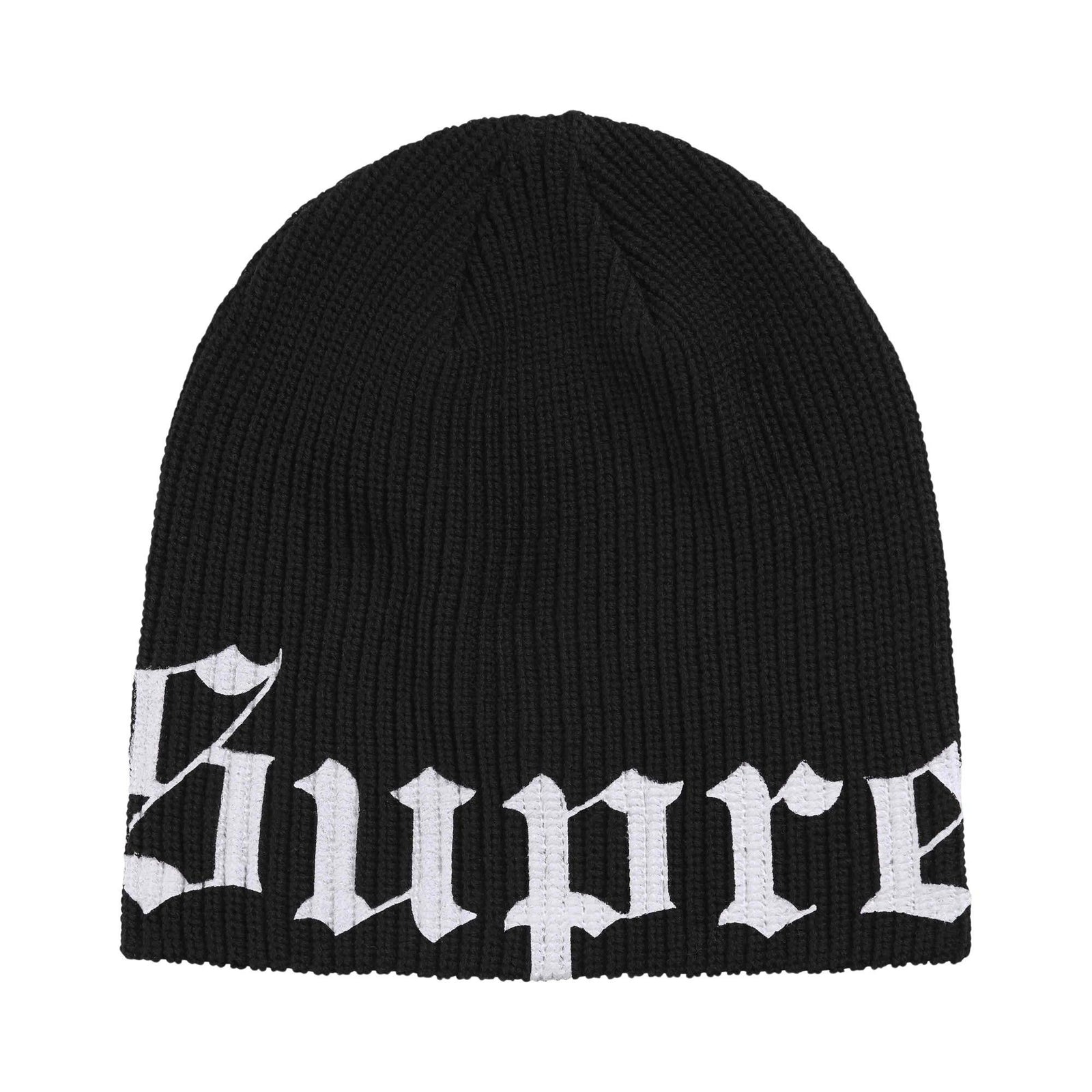 Supreme Old English Printed Beanie (SS26) Black - Im Your Wardrobe