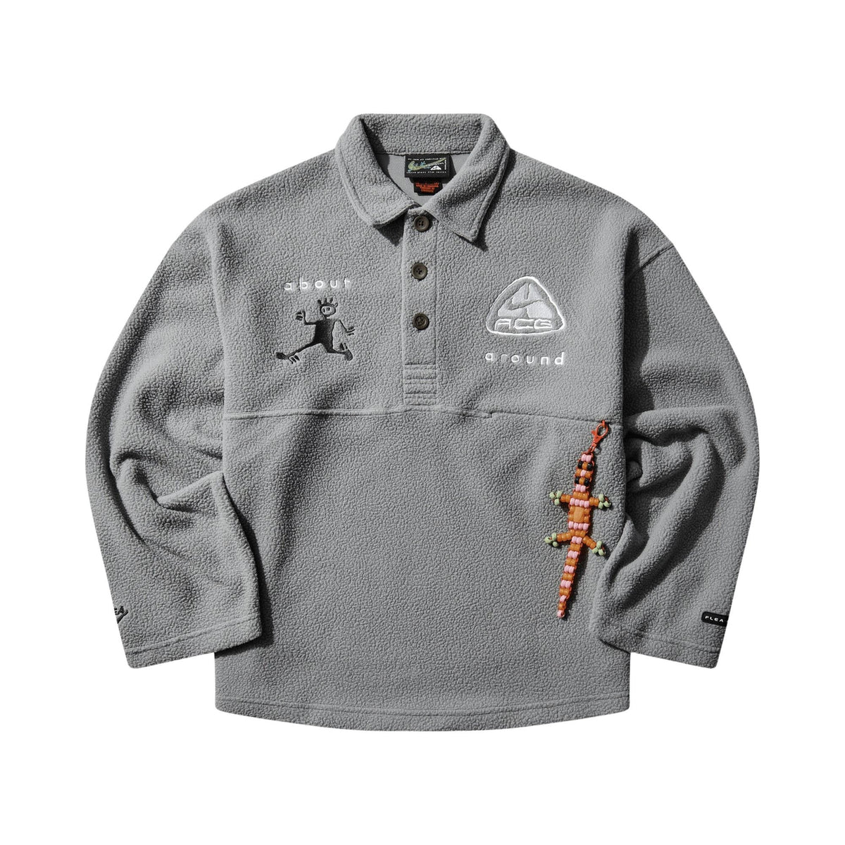 Nike ACG x Cactus Plant Flea Market L/S Polo Grey front