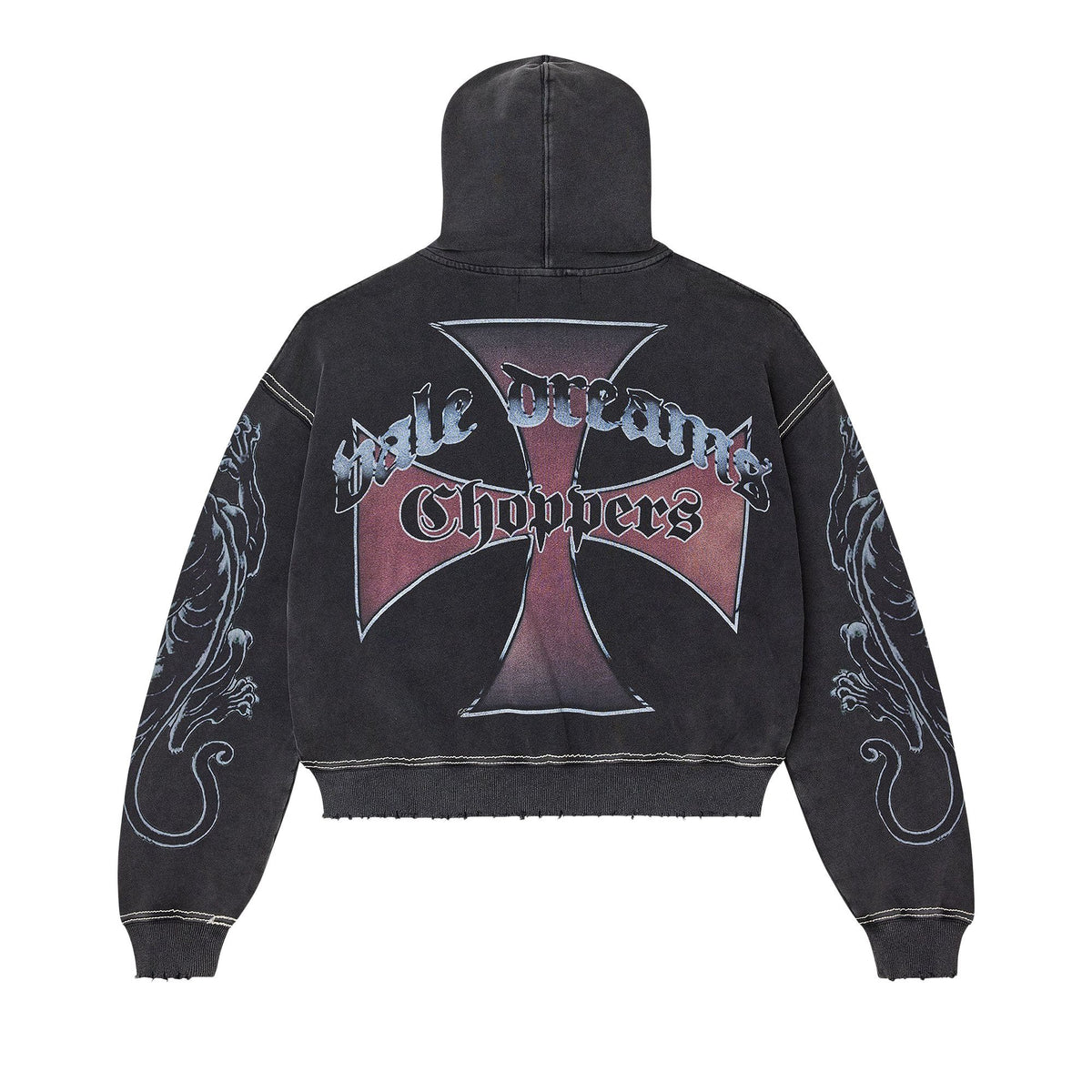 Vale Forever Hardy Boyz Zip Up Hoodie Black back