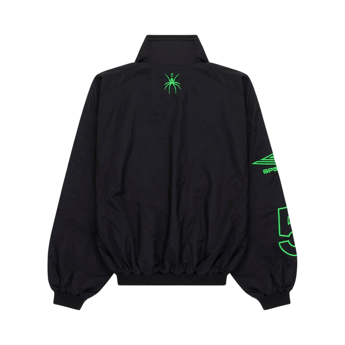 Sp5der Script Warm Up Jacket Black back