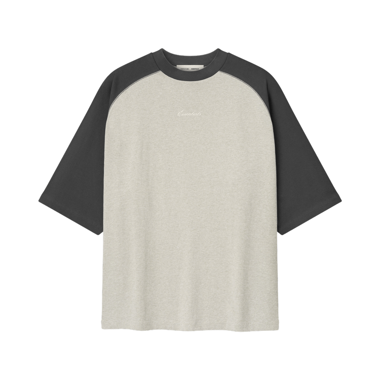 Fear of God Essentials Signature Tee Heather Stone/Iron Grey (SS26)
