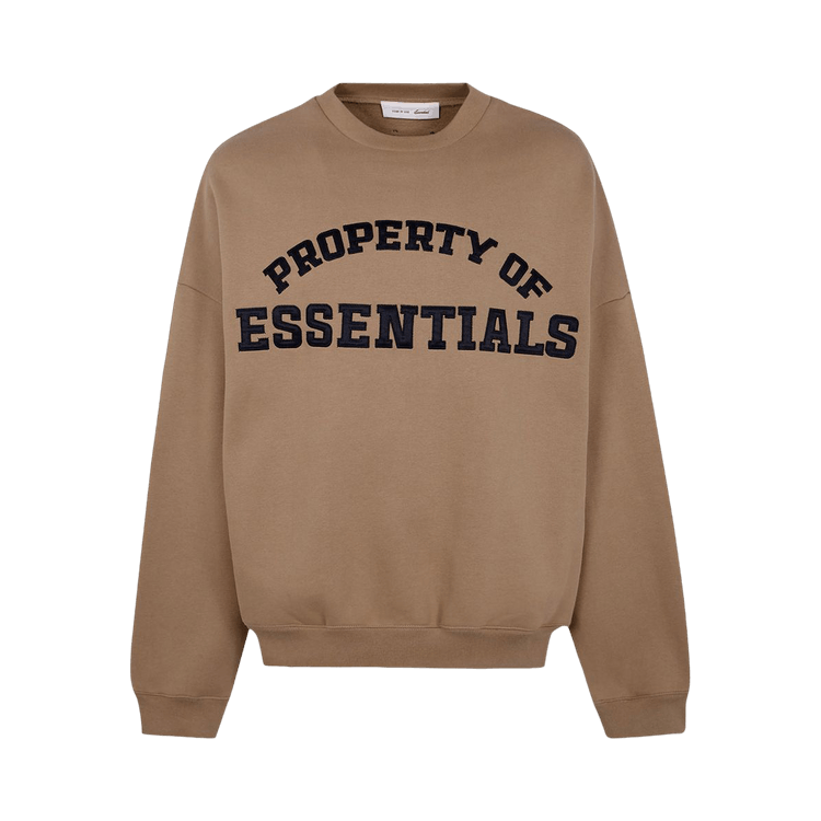 Fear of God Essentials Property Lounge Crewneck Sweatshirt Dune (SS26)