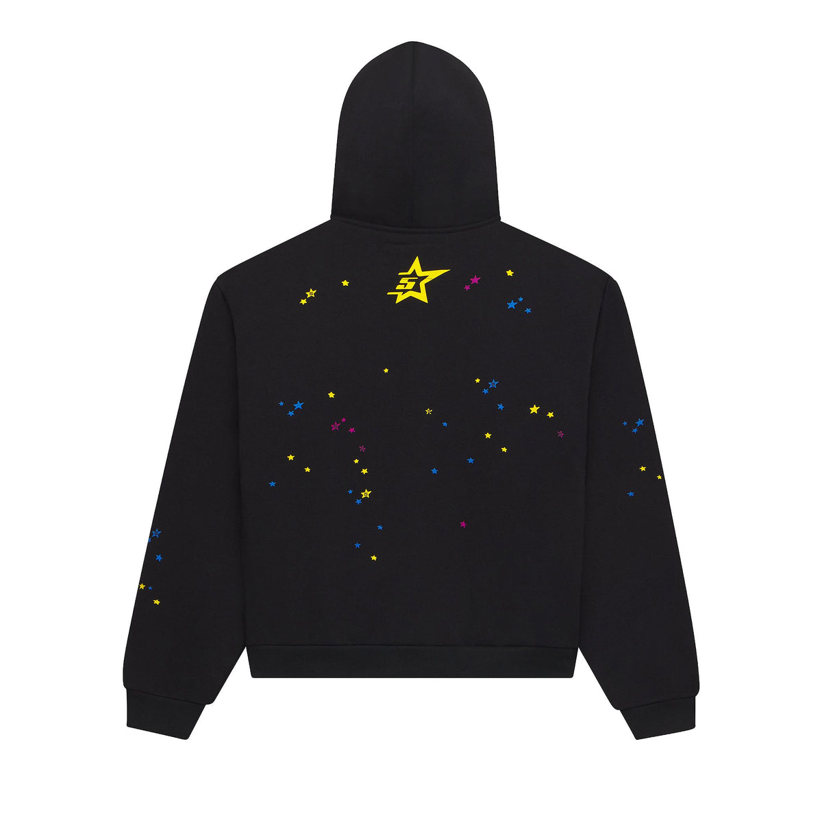 Sp5der Punk V2 Zip Up Hoodie Black back