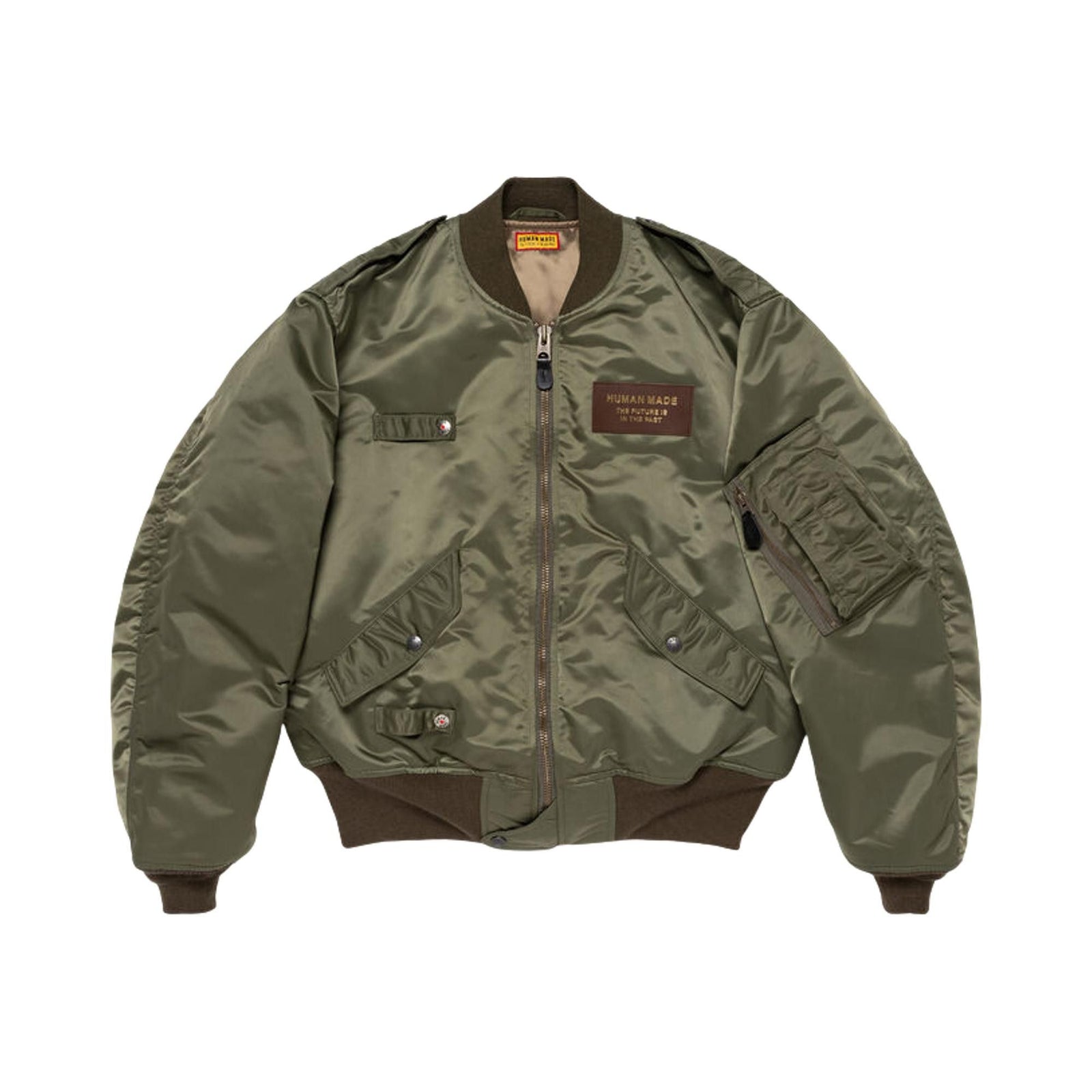 Human Made x Pokemon Farfetch'd Padded Blouson Olive Drab front