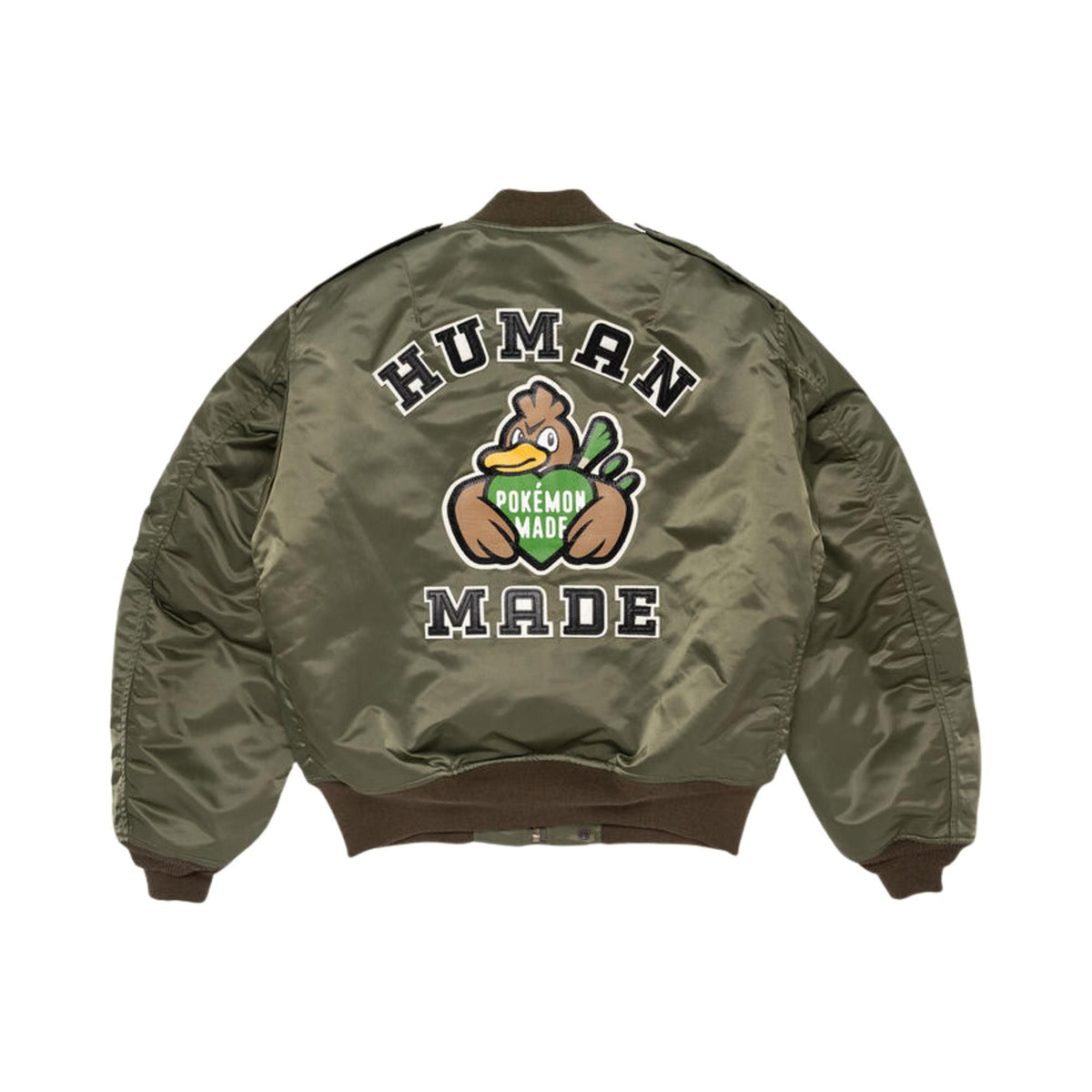 Human Made x Pokemon Farfetch'd Padded Blouson Olive Drab back