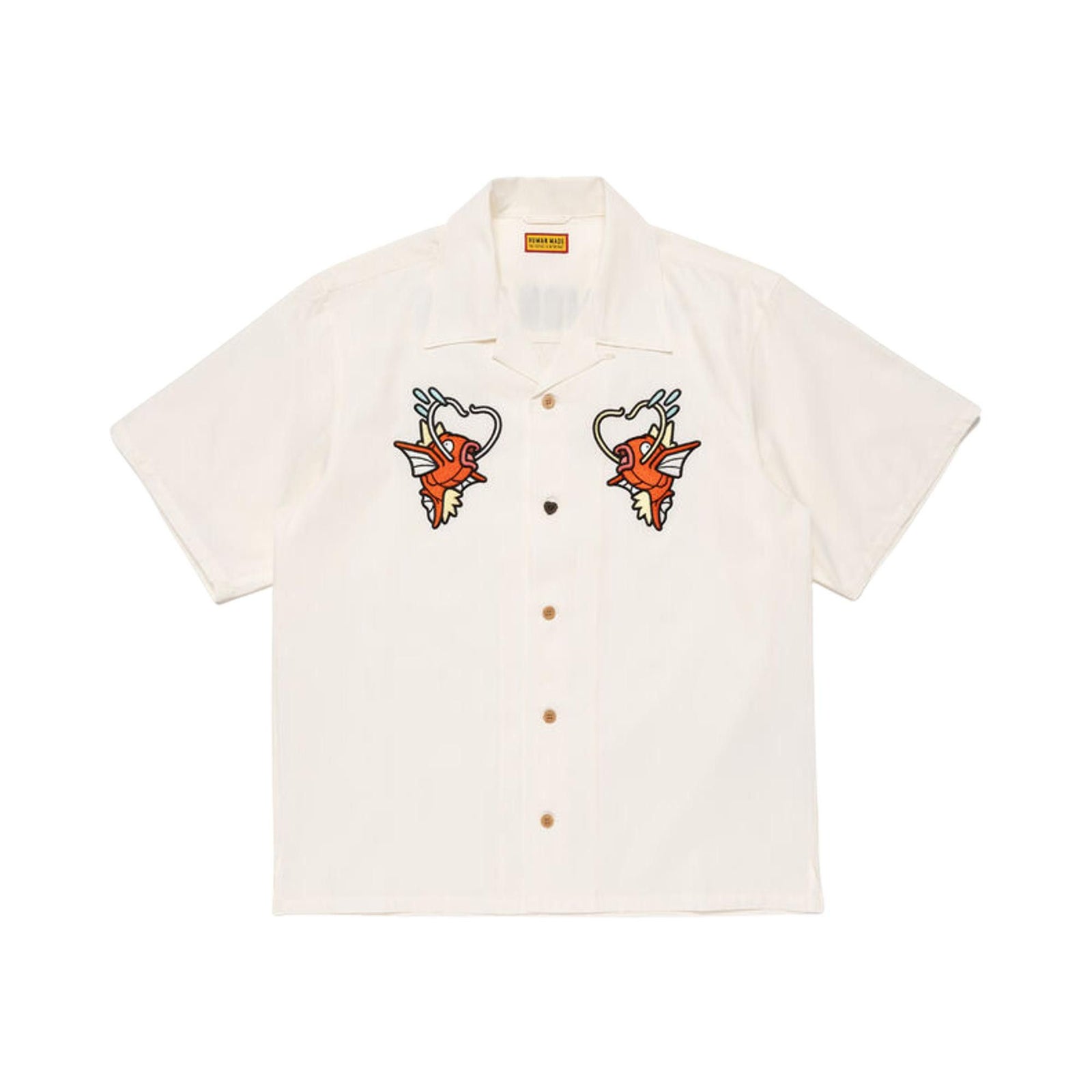 Human Made x Pokemon Magikarp Aloha Shirt White front