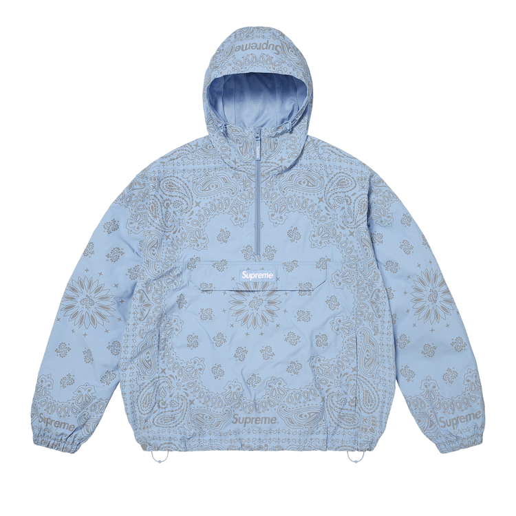 Supreme Reflective Bandana Anorak Light Blue
