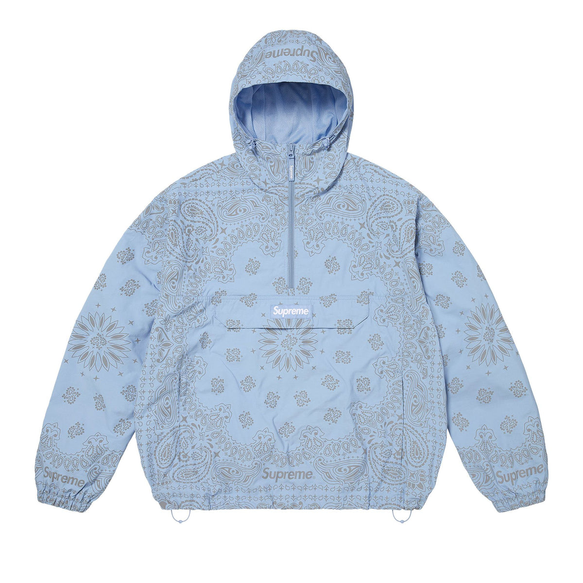 Supreme Reflective Bandana Anorak Light Blue