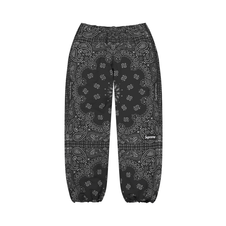 Supreme Reflective Bandana Track Pant Black