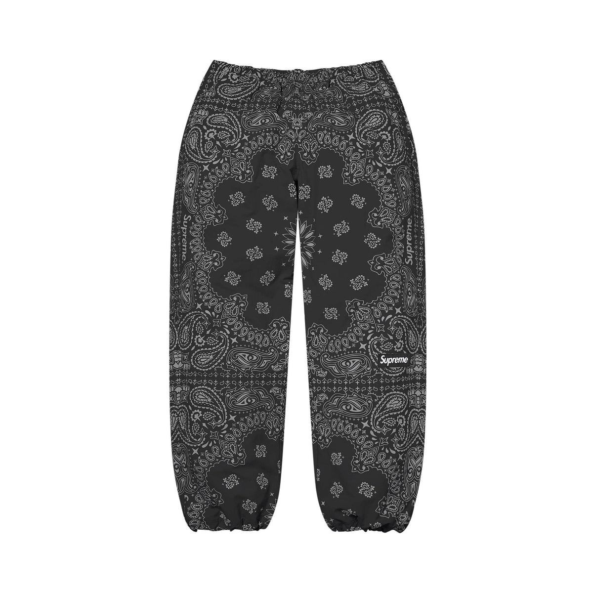 Supreme Reflective Bandana Track Pant Black