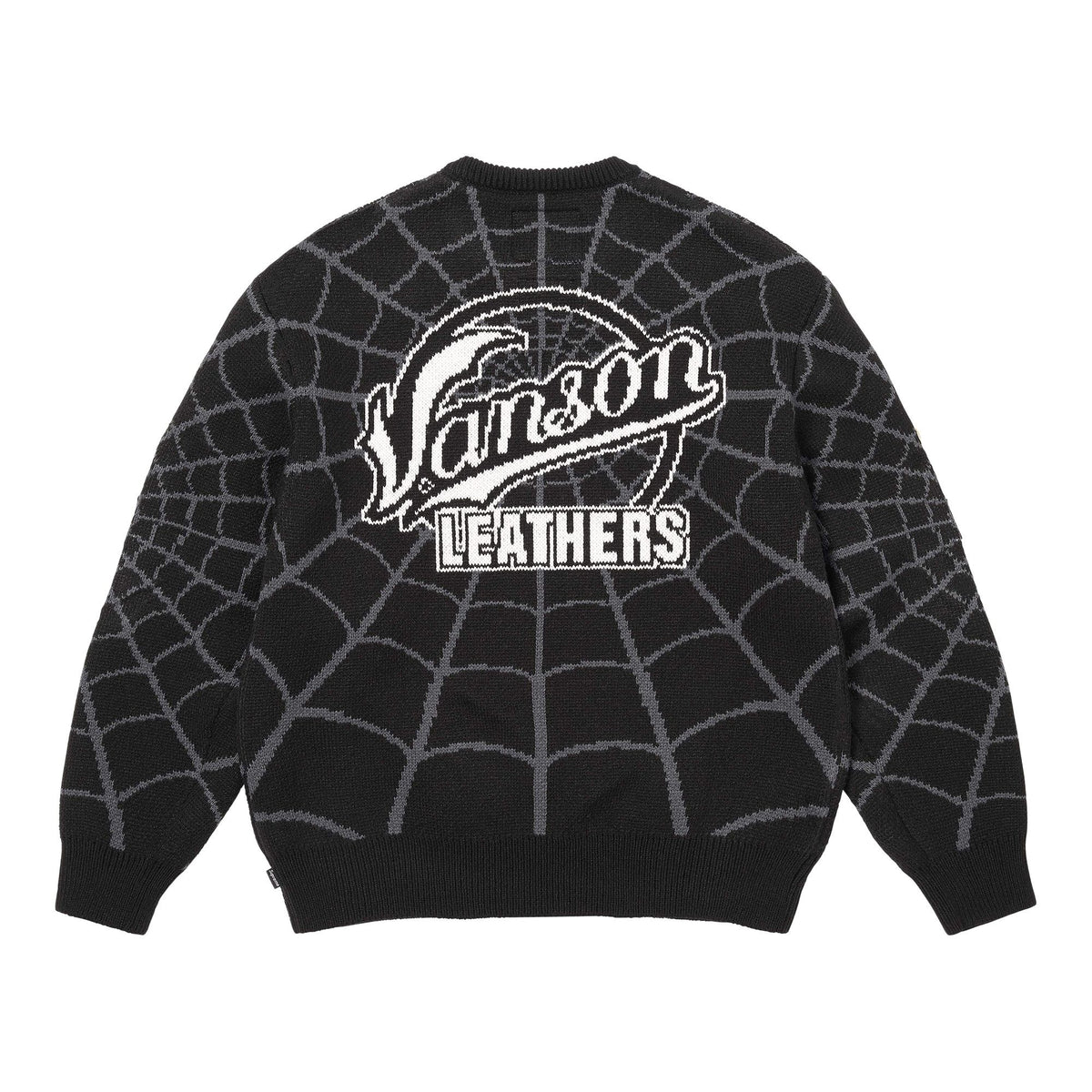 Supreme x Vanson Leathers Spider-Man Sweater Black