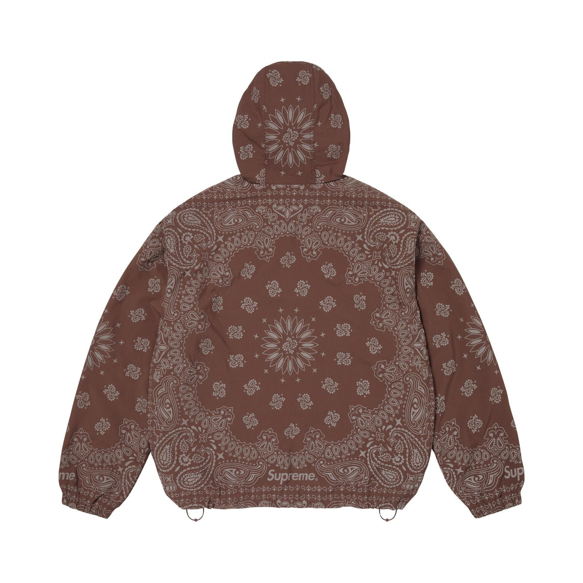 Supreme Reflective Bandana Anorak Brown