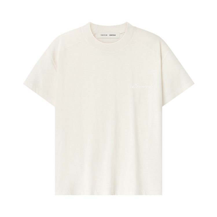 Fear of God Essentials Women's Embroidered Classic Tee Ivory (FW25)