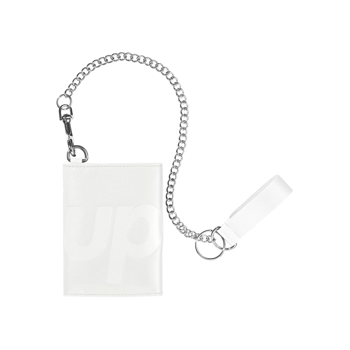 Supreme Leather Chain Wallet (SS26) White