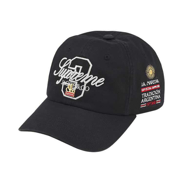 Supreme x La Martina 6-Panel Black