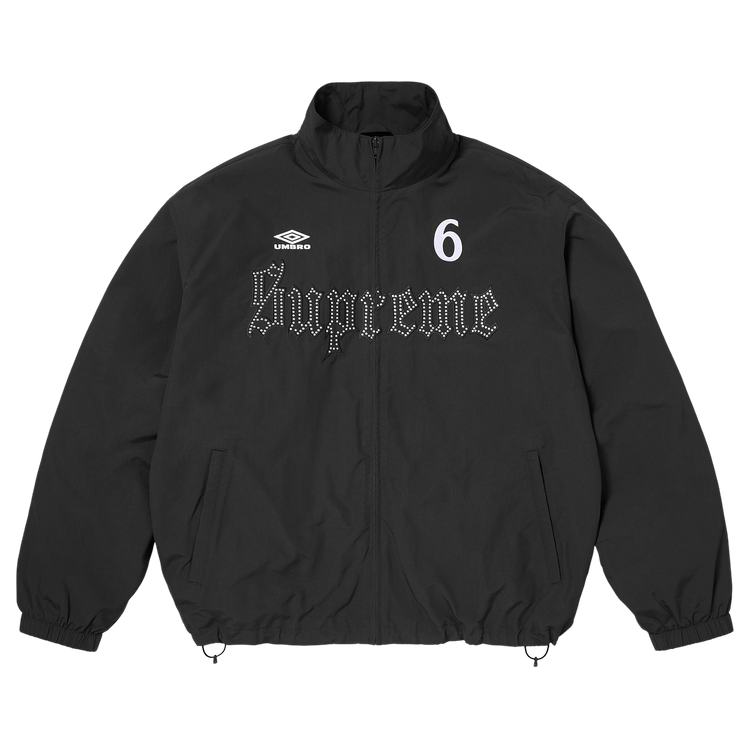 Supreme x Umbro Rhinestone Track Jacket Black