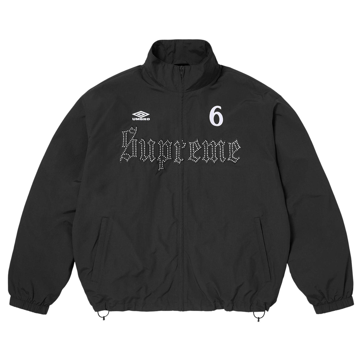 Supreme x Umbro Rhinestone Track Jacket Black