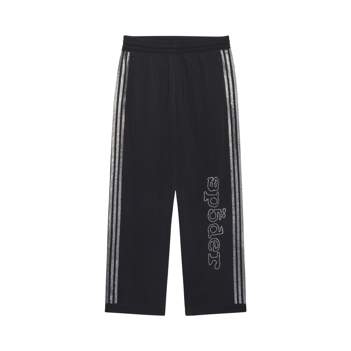 adidas x Sp5der Rhinestone Track Pant Black front