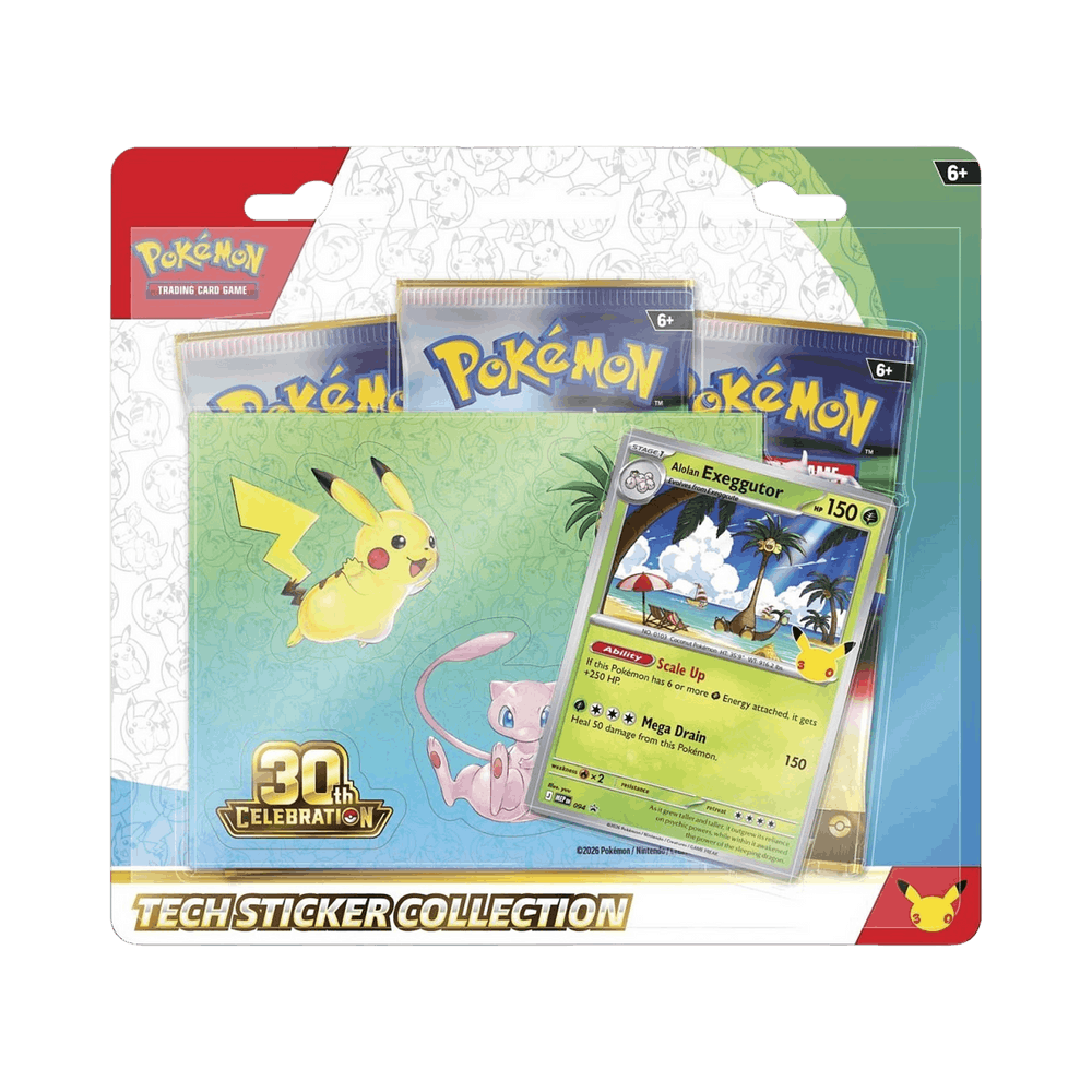 Pokémon 30th Celebration Tech Sticker Collection Alolan Exeggutor - Im Your Wardrobe