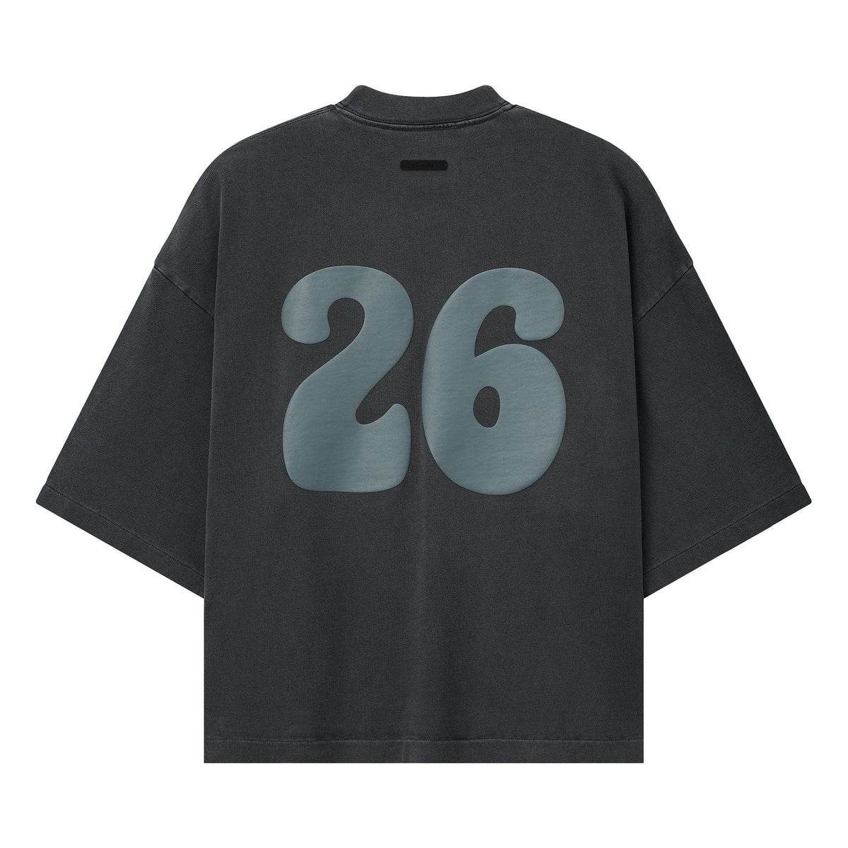 Fear of God Essentials Heavy Jersey Merch Tee Boxy Fit Washed Iron Grey (SS26)