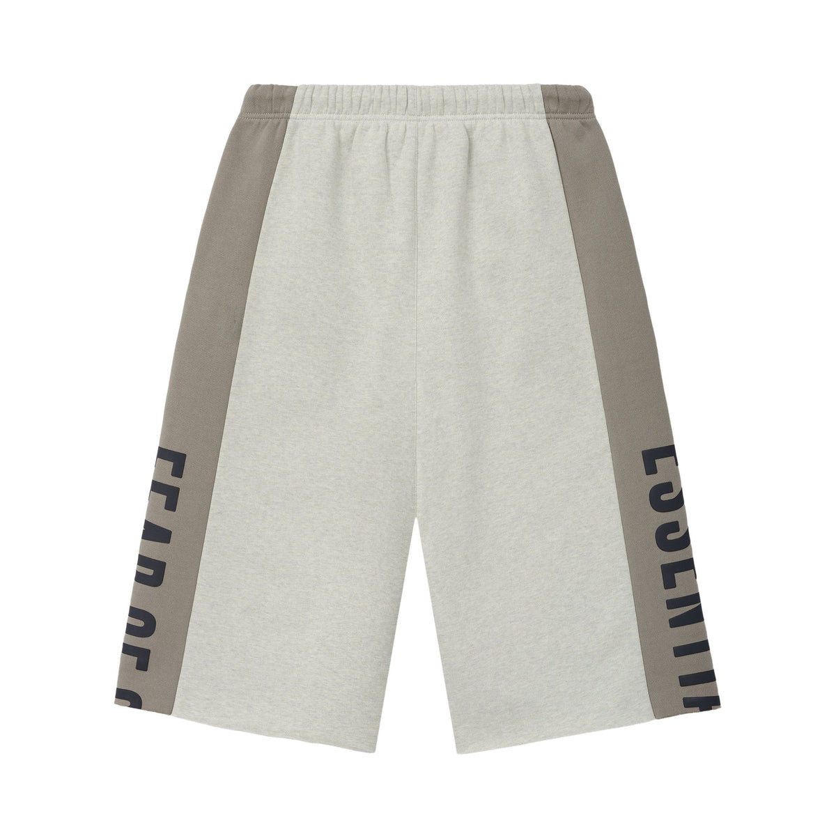 Fear of God Essentials Panelled Raw Cut Off Sweatpant Vanilla Heather/Seal (SS26)