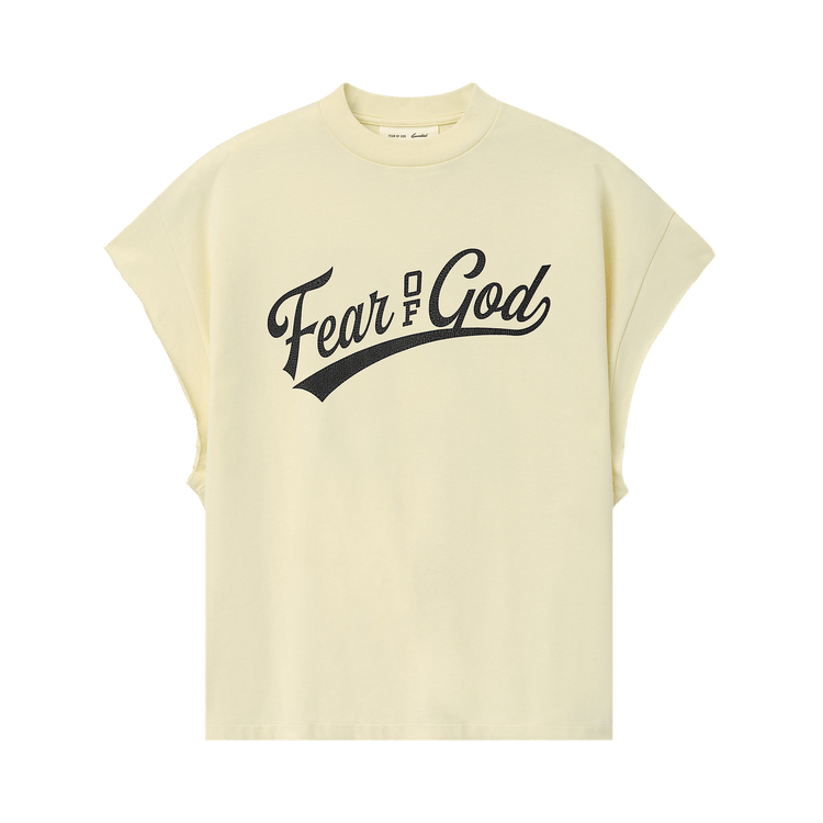 Fear of God Essentials Cut Off 90s Tee Chalk (SS26)