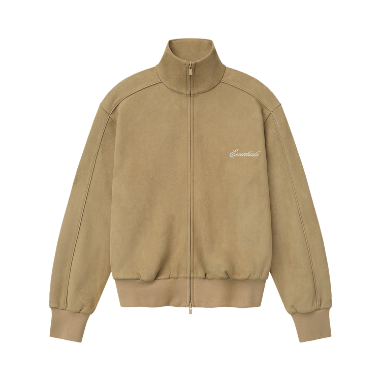 Fear of God Essentials Women's Suede Fleece Signature Vintage Track Jacket Dune (SS26)