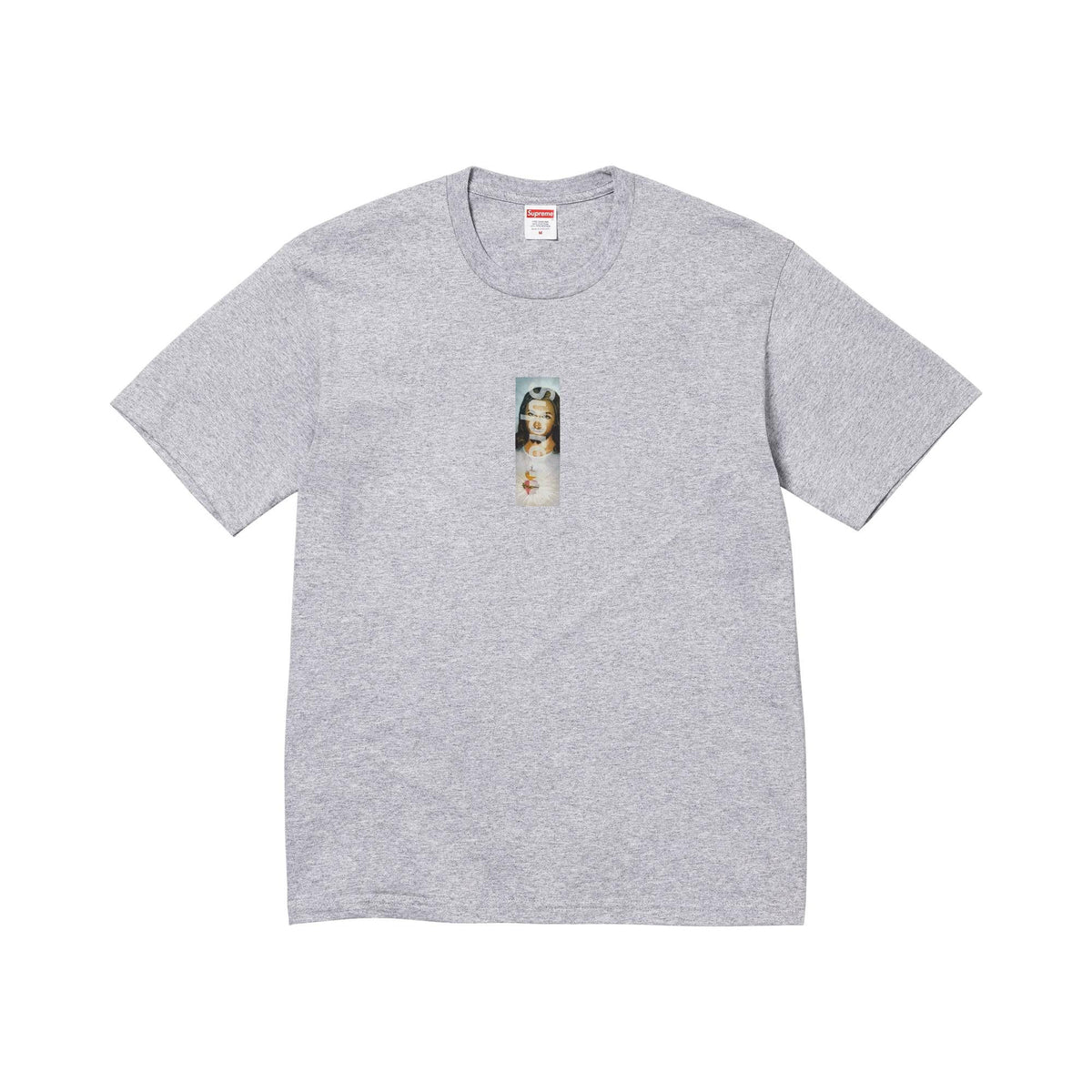 Supreme Prayer Card Box Logo Tee Heather Grey