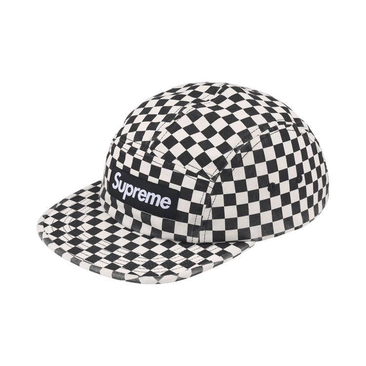 Supreme Washed Chino Twill Camp Cap Checkerboard (FW26)