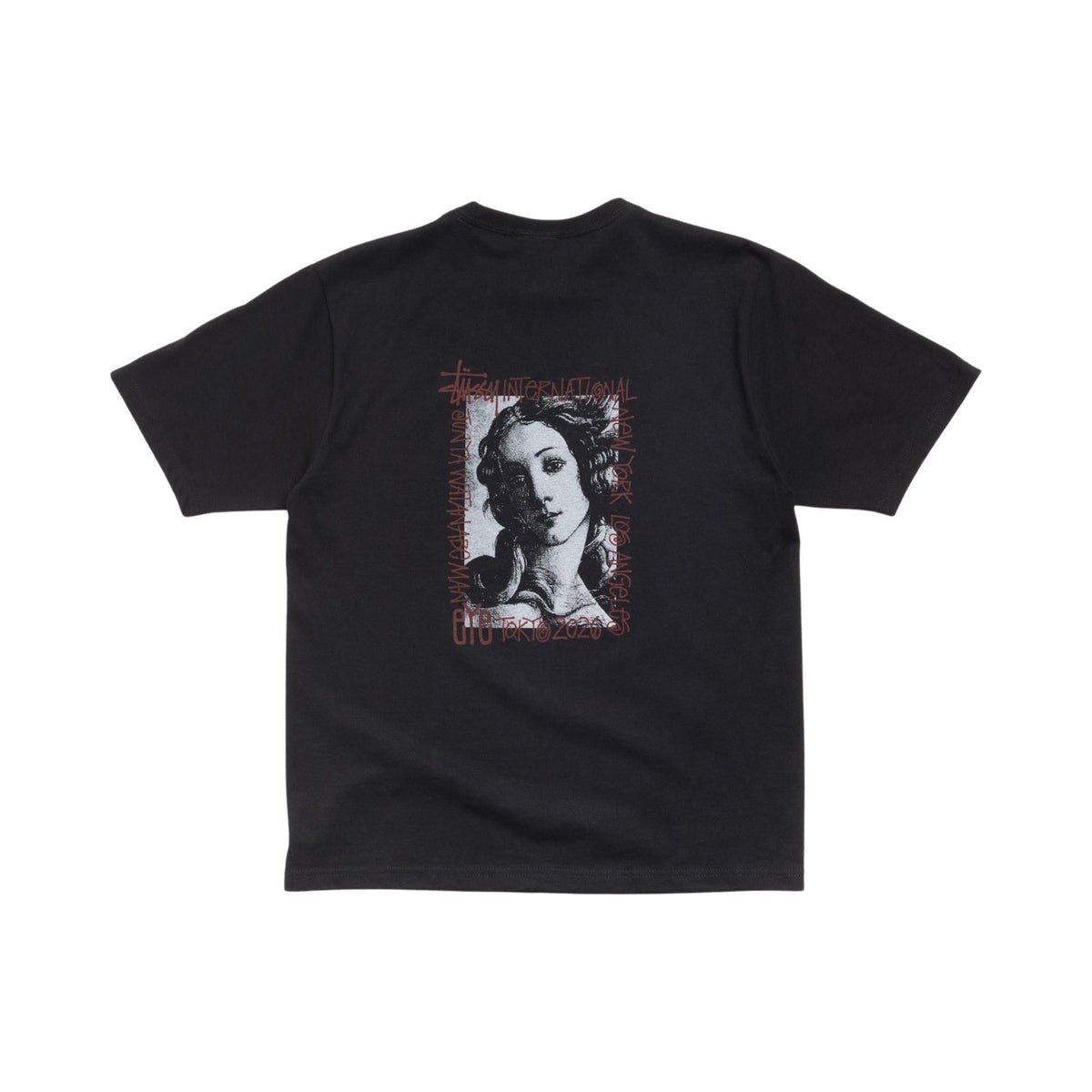 Junya Watanabe x Stussy W-Name Venus Back Print T-Shirt Black back