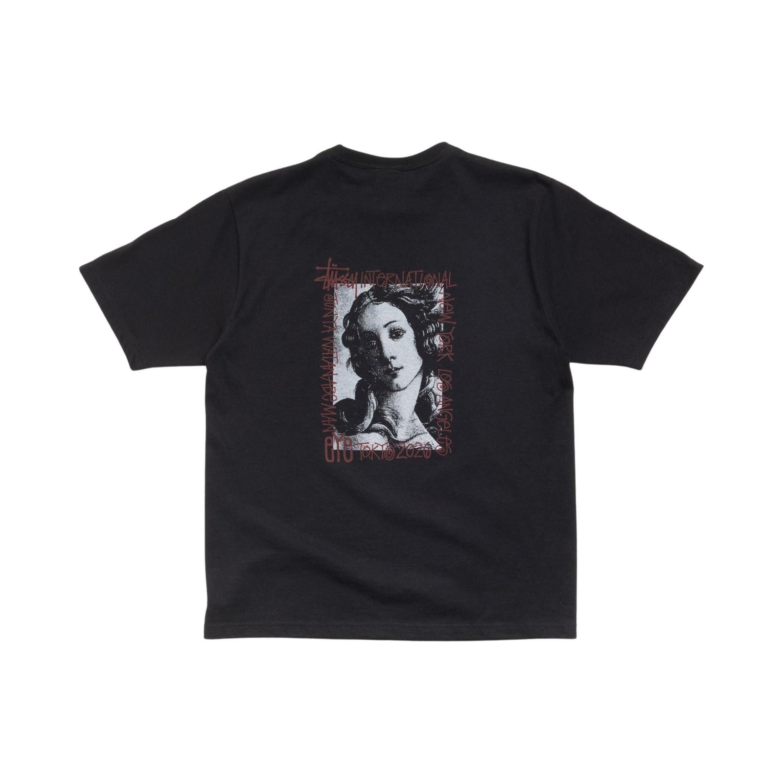 Junya Watanabe x Stussy W-Name Venus Back Print T-Shirt Black front