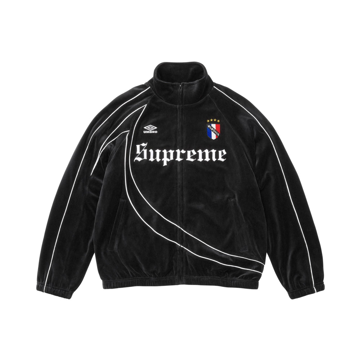Supreme x Umbro Velour Track Jacket Black