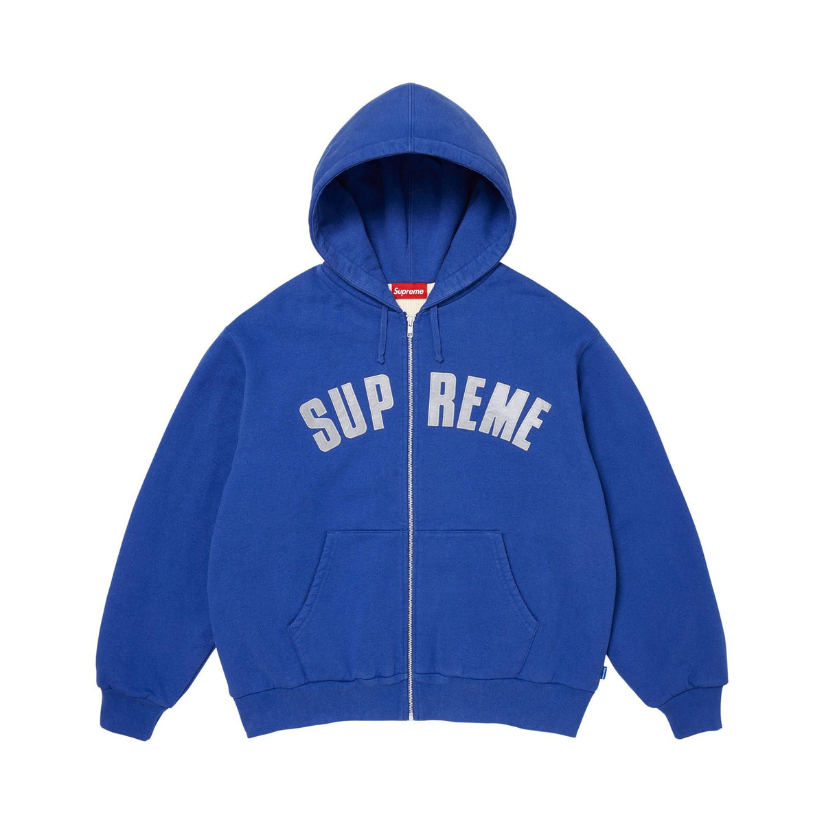Supreme Arc Thermal Lined Zip Up Hooded Sweatshirt Royal